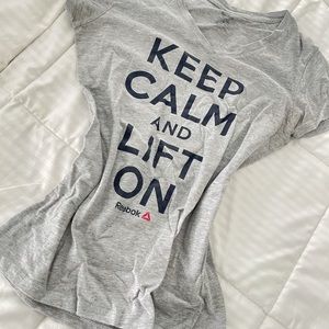 Keep calm and workout shirt